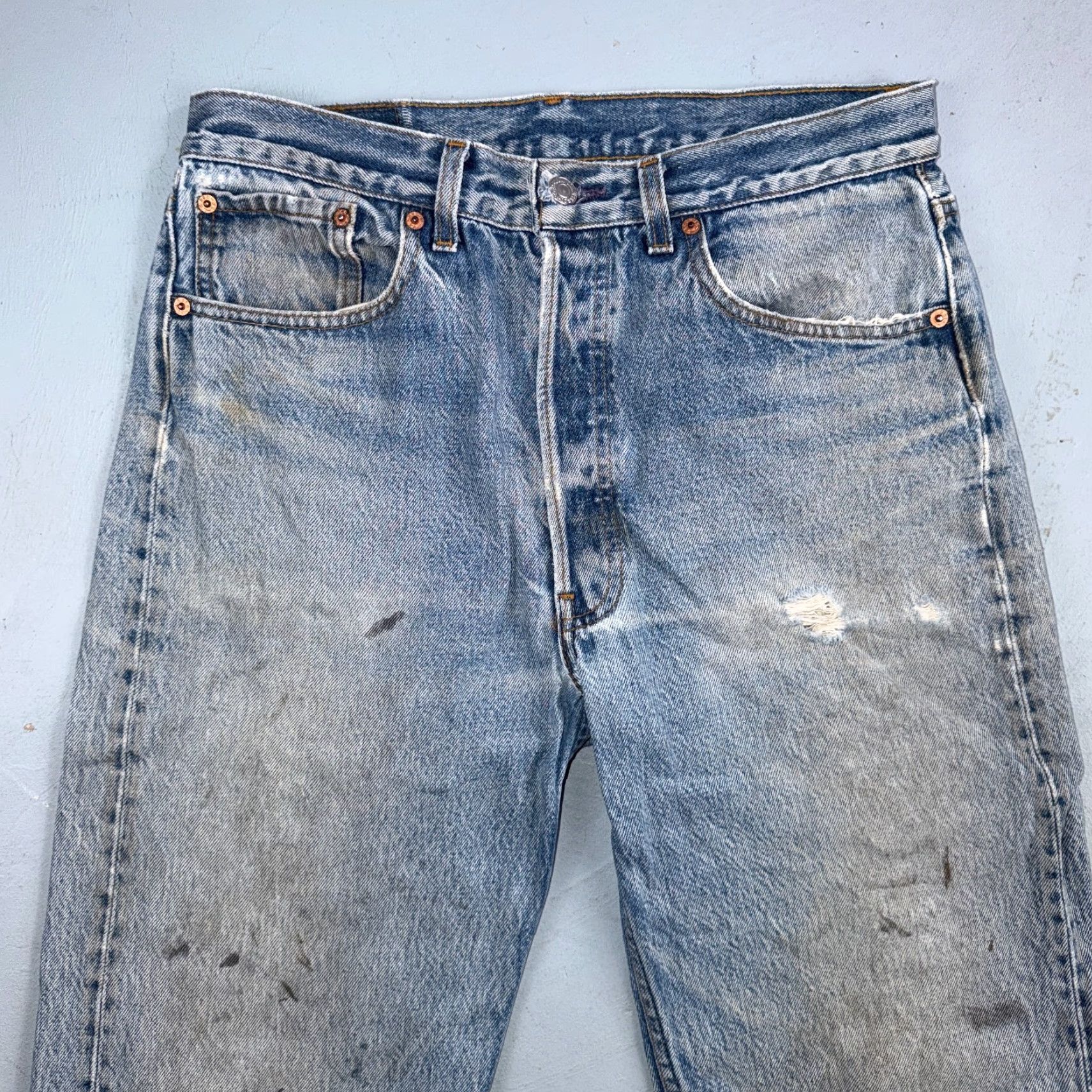 Levi's VINTAGE Levi's 501 Jeans Straight Levis 501 Series Men 34x38 Blue Denim 80s USA 90s Active Classic Size US 34 / EU 50 - 2 Thumbnail