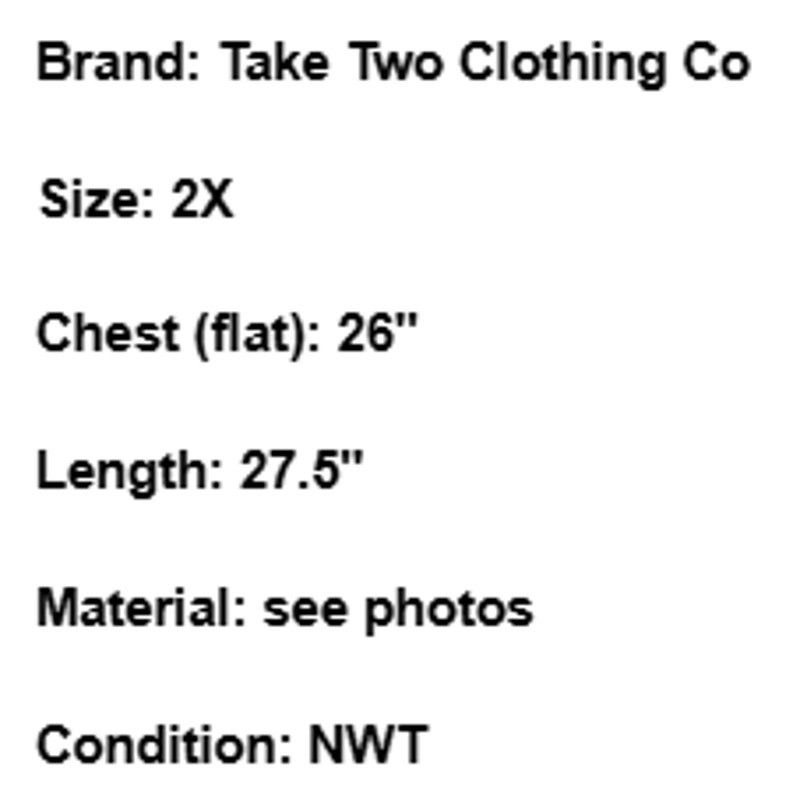 Other NWT Take Two Vintage Top Embellished Plus Size 2X 3/4 Sleeve Size XXL / US 16-18 / IT 52-54 - 5 Thumbnail