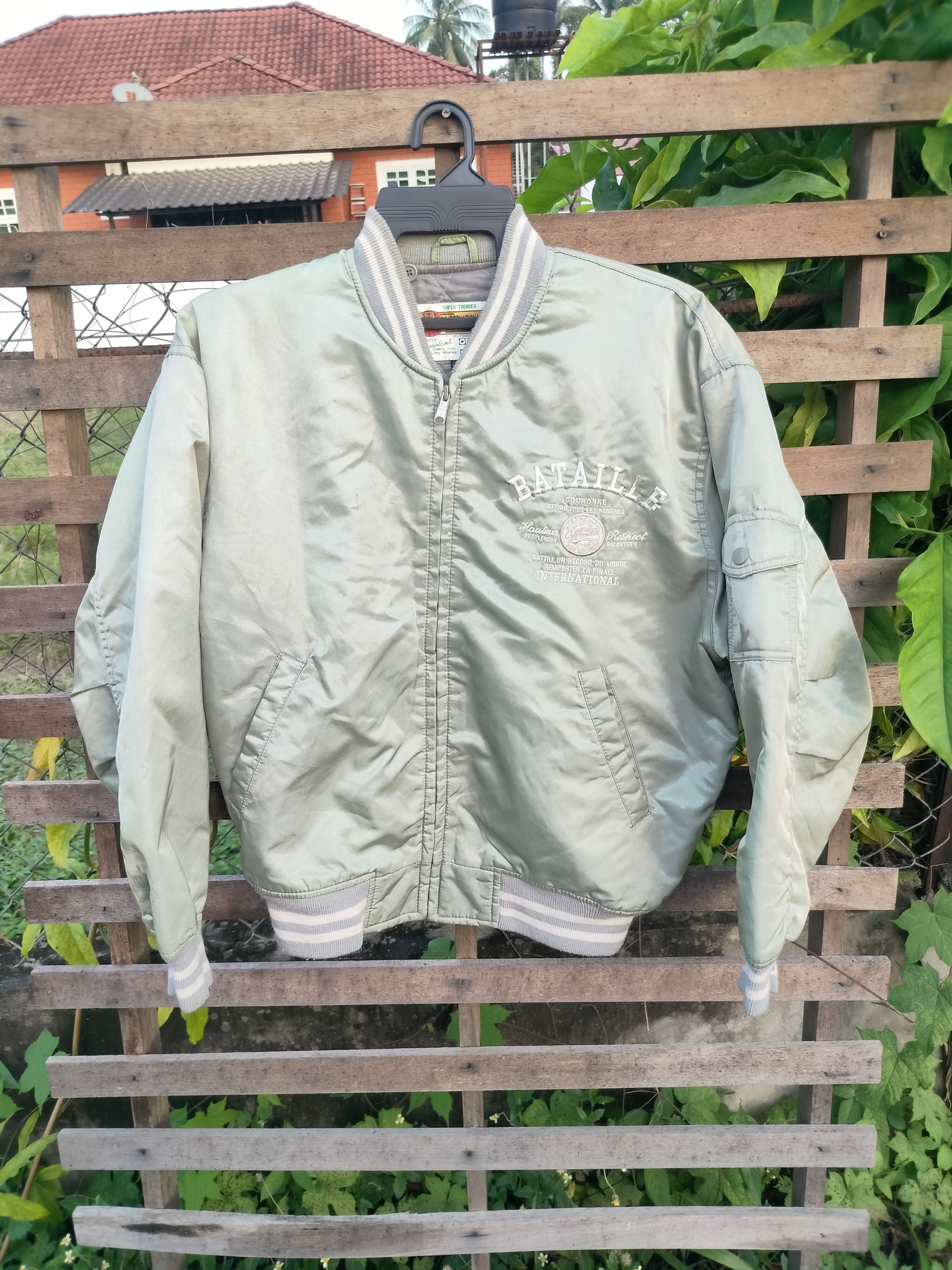 Japanese Brand × Vintage BATAILLE OFF ROAD COMING EMBROIDERED BOMBER JACKET Size US M / EU 48-50 / 2 - 2 Thumbnail