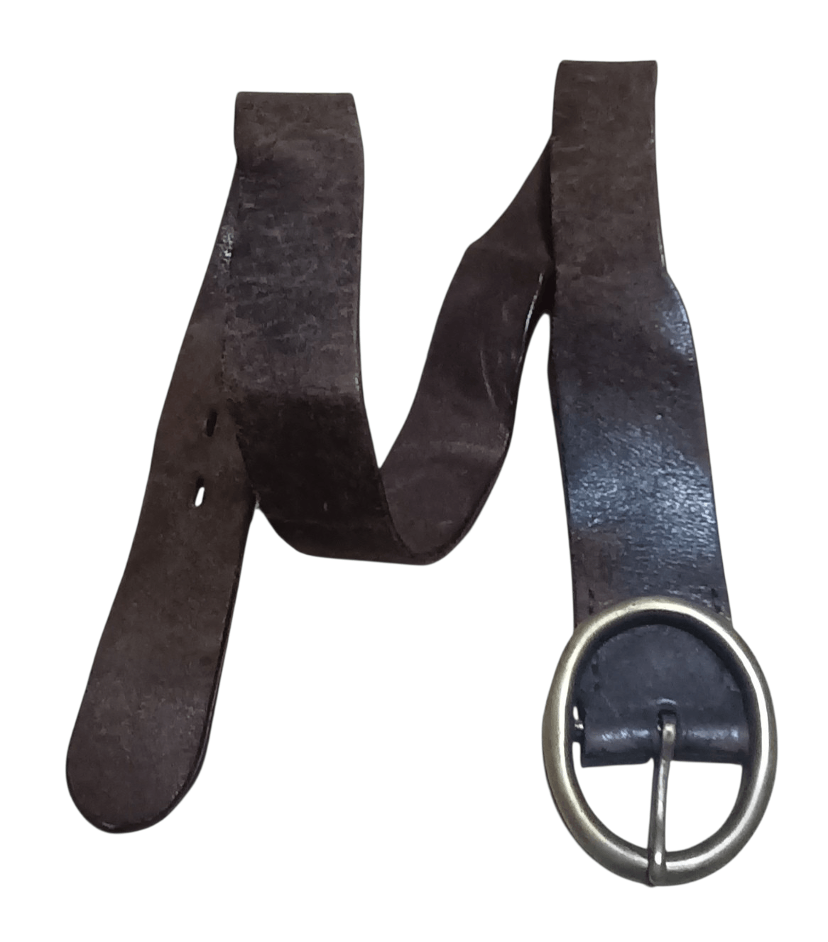 JUN MEN VINTAGE JUN MEN BRASS BUCKLE LEATHER BELT Size 38 - 2 Thumbnail