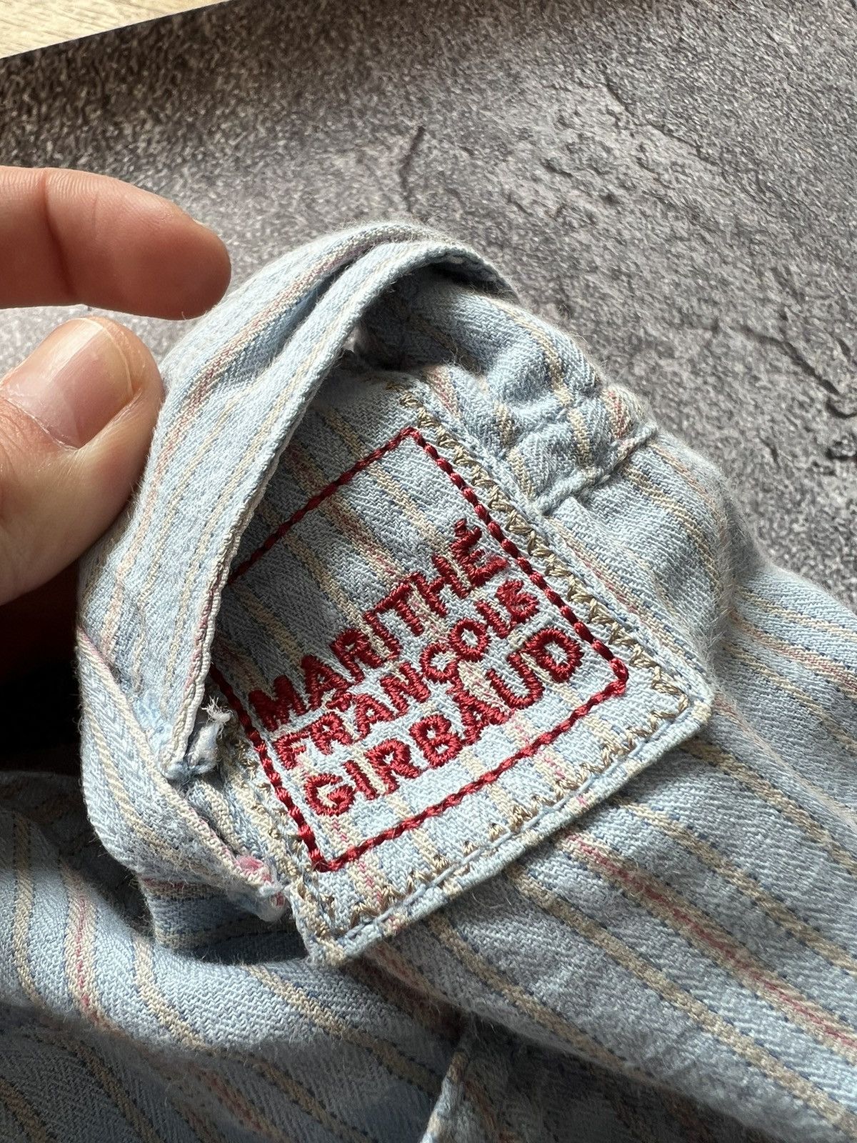 Marithe + Francois Girbaud Rare Vintage Linen Marithe Francois Girbaud Blue Pants Size US 32 / EU 48 - 13 Thumbnail
