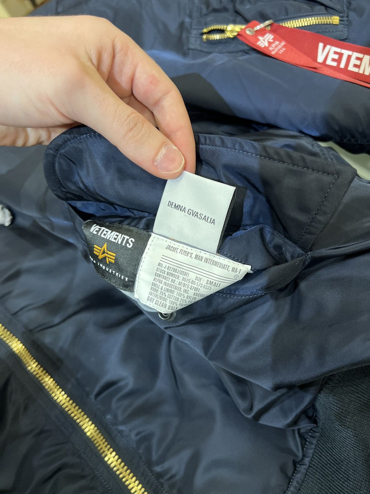 Vetements Vetements X Alpha Industries Bomber university edition Size US S / EU 44-46 / 1 - 17 Thumbnail