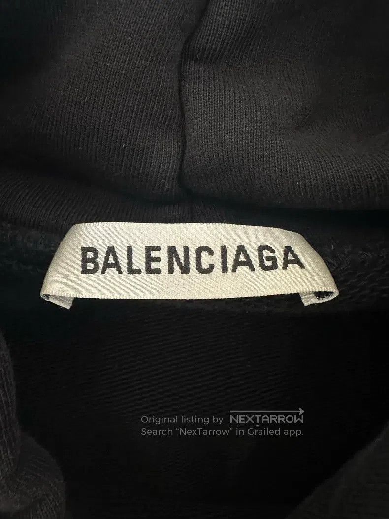 Balenciaga Balenciaga Letter Embroidered Hooded Sweatshirt Women's Size M / US 6-8 / IT 42-44 - 3 Thumbnail