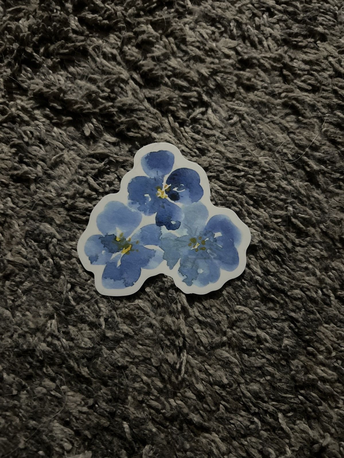 Hypebeast Blue Flowers Sticker Size ONE SIZE - 1 Thumbnail