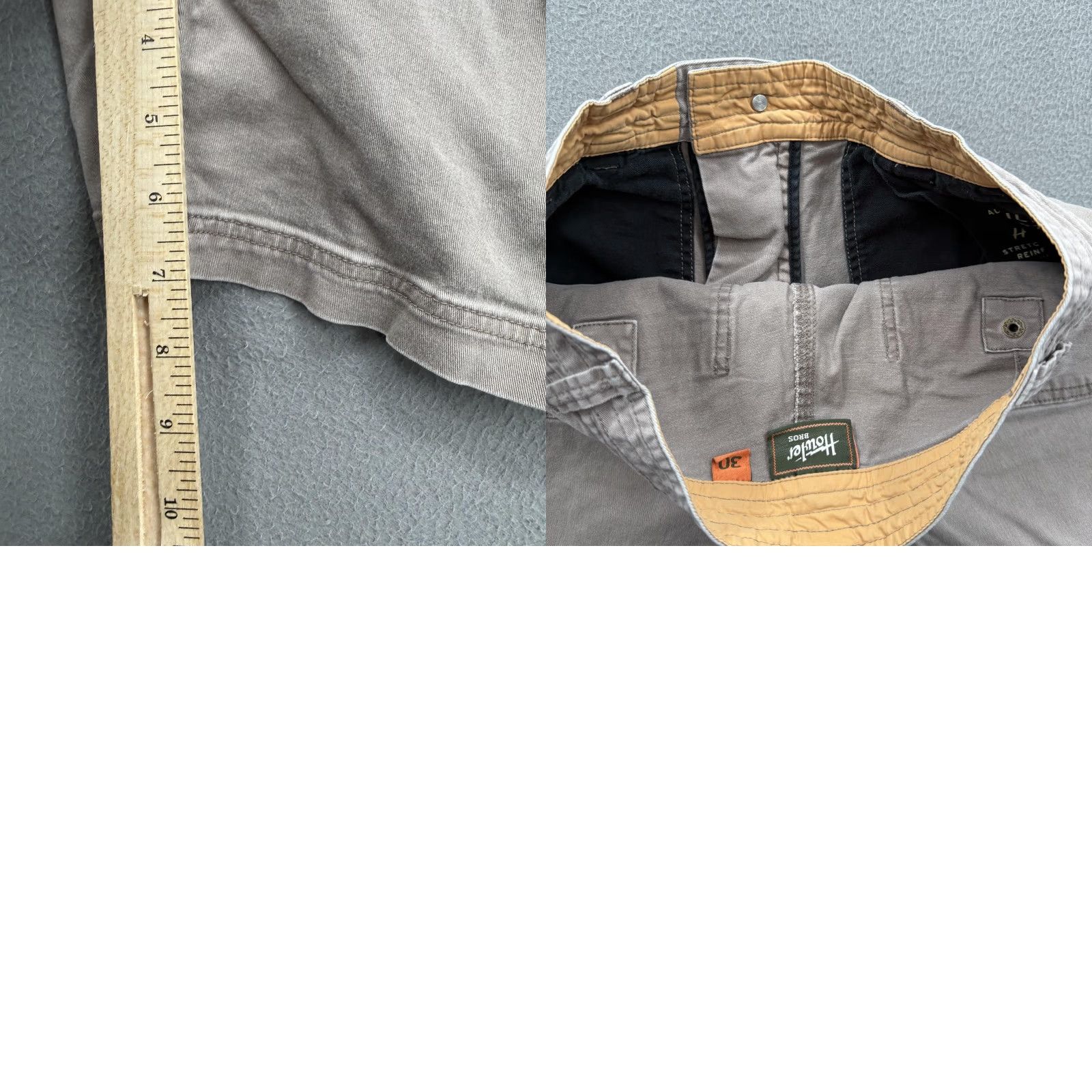 Vintage Howler Bros Clarksville Walk Shorts Mens 30 Brown Chino Stretch 7 Inseam Casual BROS Logo Pockets Size US 30 / EU 46 - 8 Thumbnail