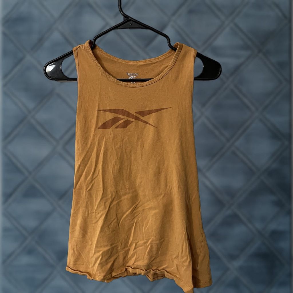 Reebok REEBOK WOMENS RACERBACK TANK XL Yellow Activewear Army Size XL / US 12-14 / IT 48-50 - 1 Thumbnail