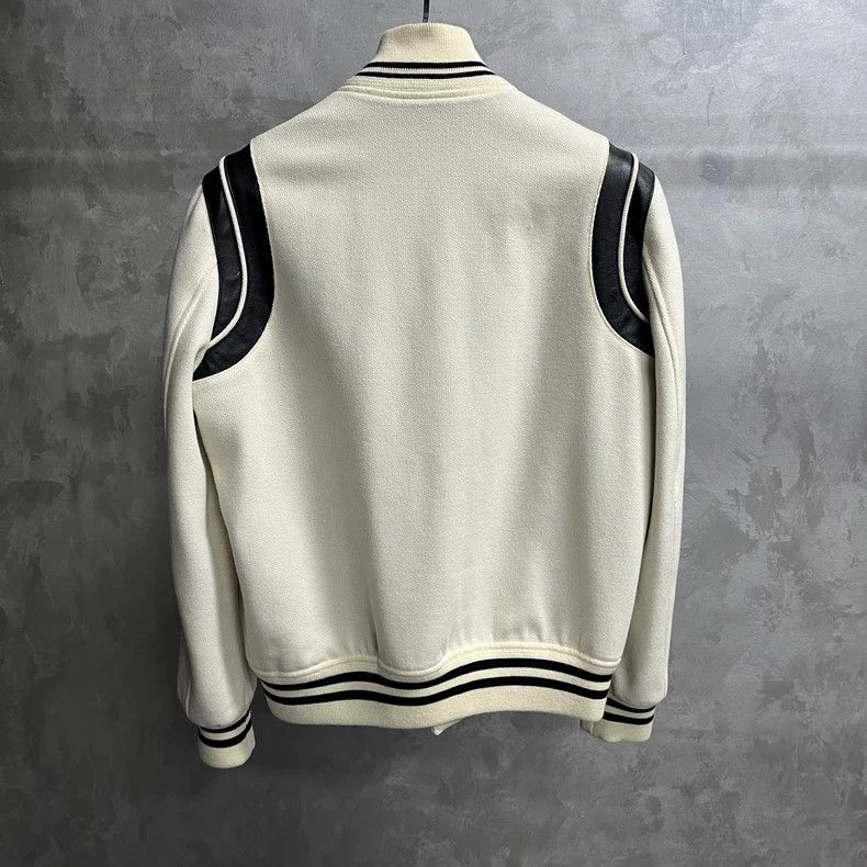 Yves Saint Laurent Saint Laruent White striped single breasted casual long sle Size US S / EU 44-46 / 1 - 5 Thumbnail