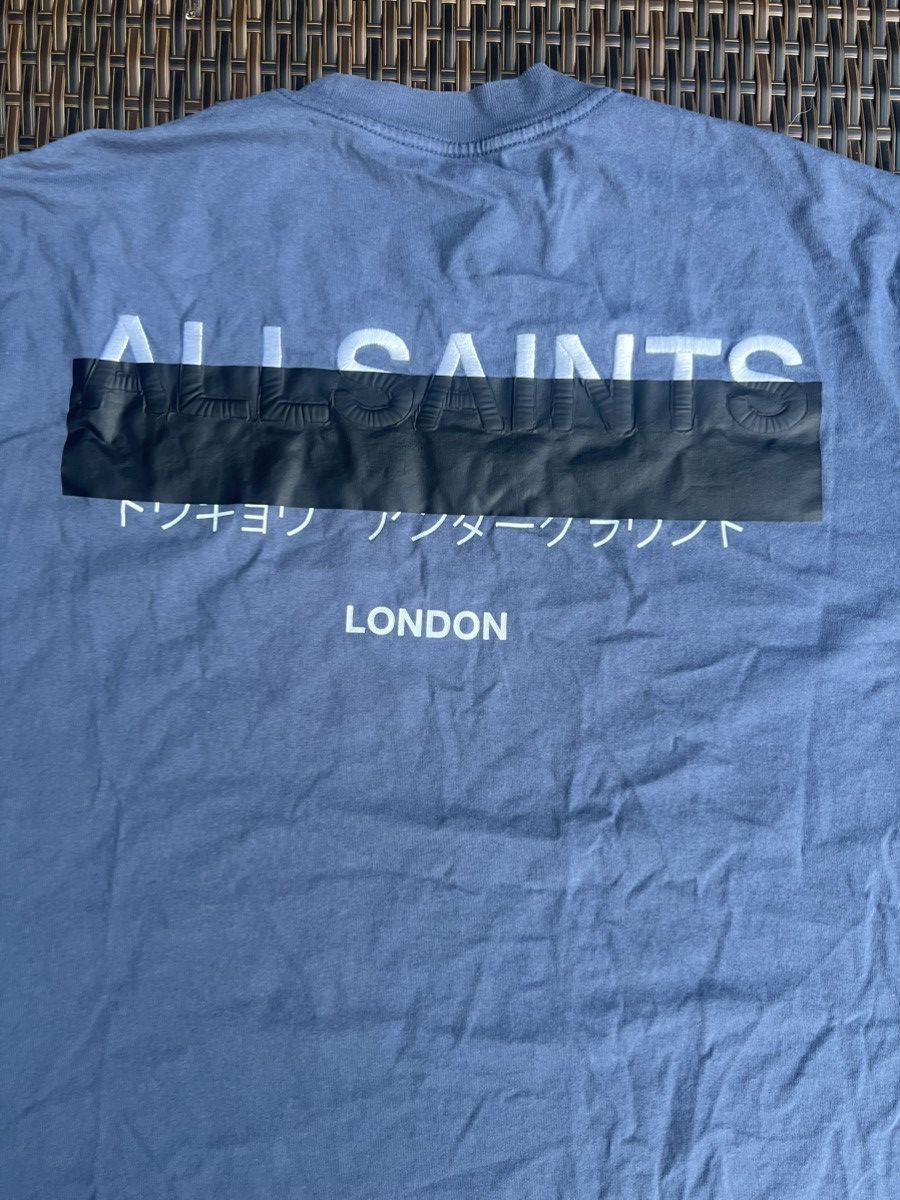 Allsaints REDACT OVERSIZED EMBROIDERED LOGO T-SHIRT Size US M / EU 48-50 / 2 - 5 Thumbnail