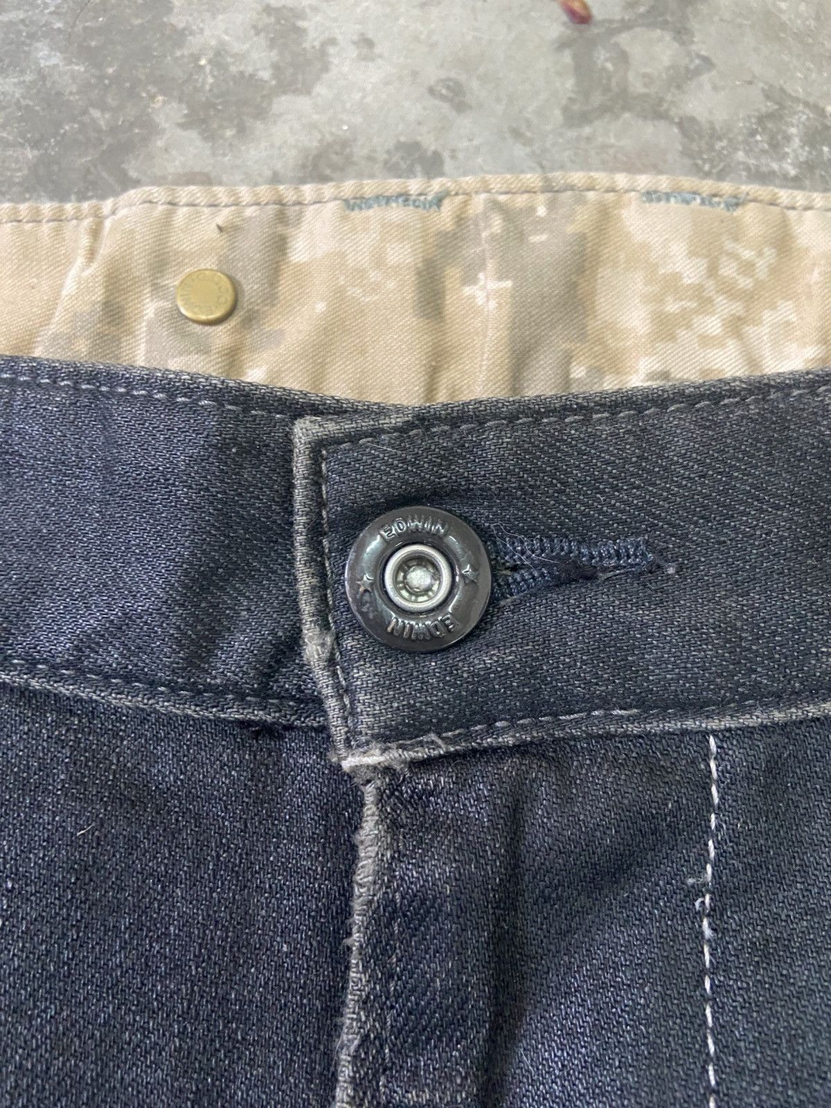 Edwin × Japanese Brand Edwin E-Function Type EF503 Banana Cut Denim Size US 34 / EU 50 - 9 Thumbnail