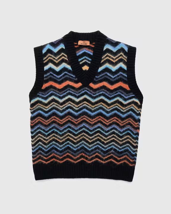 Missoni o1y0225 Sleeveless Sweater in Multicolor Size US M / EU 48-50 / 2 - 1 Thumbnail