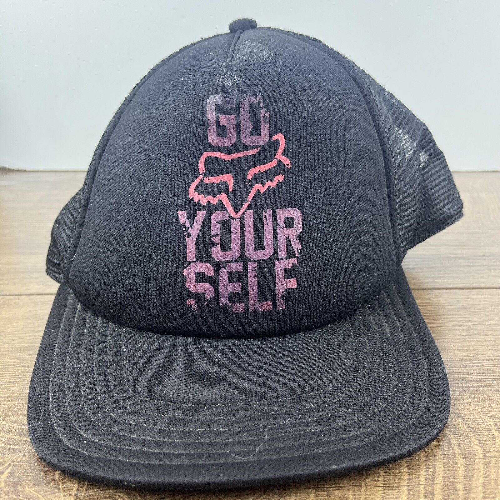 Fox Racing Go Fox Yourself Hat Fox Black Hat Adjustable Adult Size Blac Size ONE SIZE - 4 Thumbnail