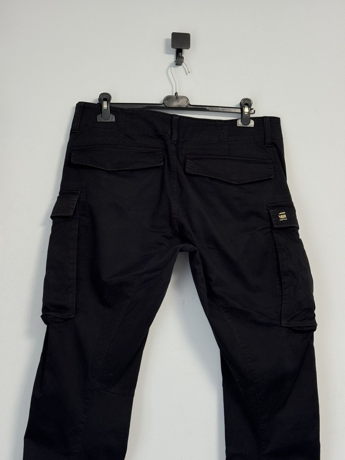 G-Star G-STAR RAW Black ROVIC SLIM Multipocket Cargo Pants Size W35 Size US 35 - 16 Thumbnail
