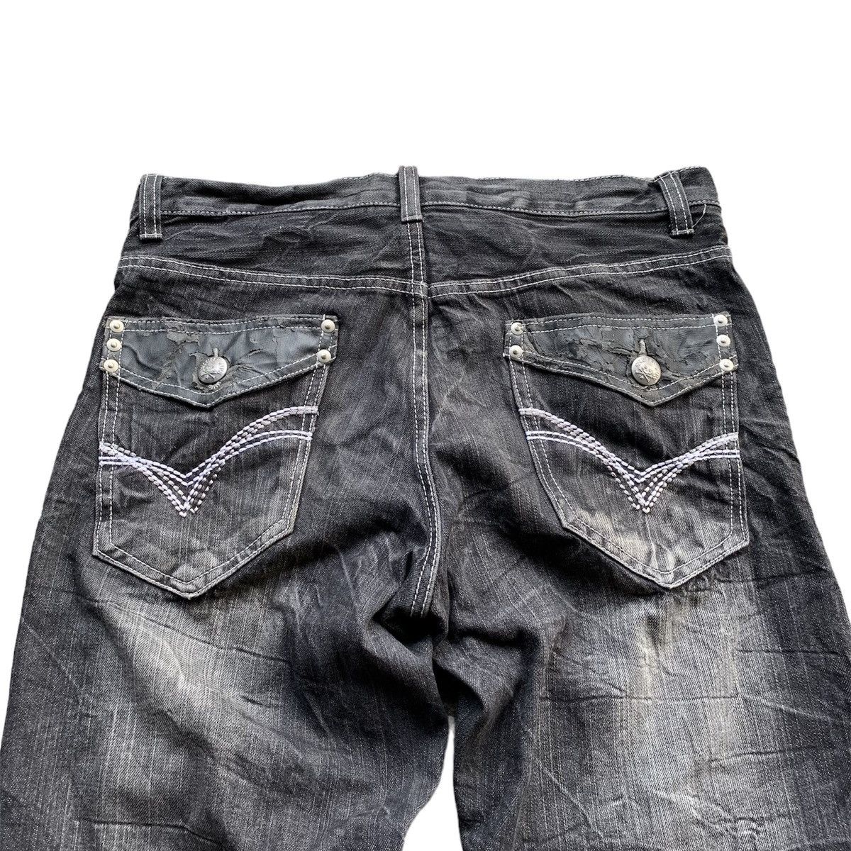 If Six Was Nine × Japanese Brand × Le Grande Bleu (L.G.B.) Wild life skull flare denim Size US 34 / EU 50 - 7 Thumbnail