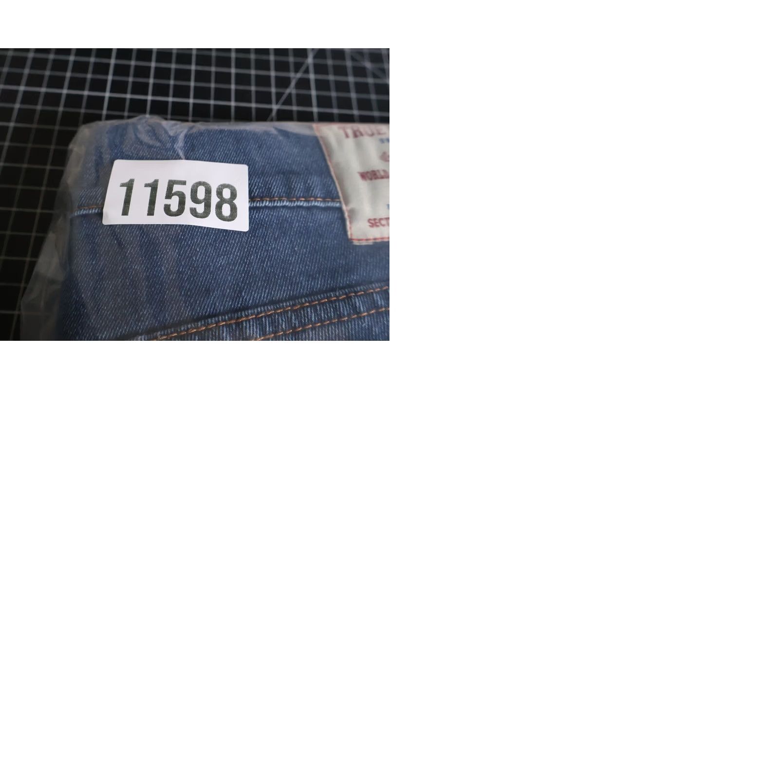 True Religion VINTAGE True Religion Jeans Mens 36 x 32 Blue Ricky Relaxed Straight Leg Cotton Blend Denim Hook Fly Size US 36 / EU 52 - 10 Thumbnail