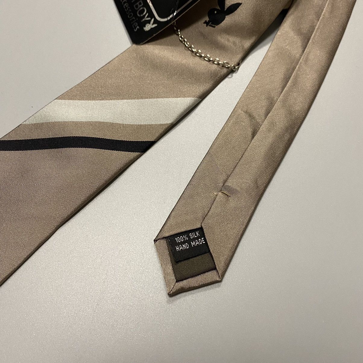 Playboy Playboy New Tie Rabbit 100% Silk Edition Size ONE SIZE - 6 Thumbnail