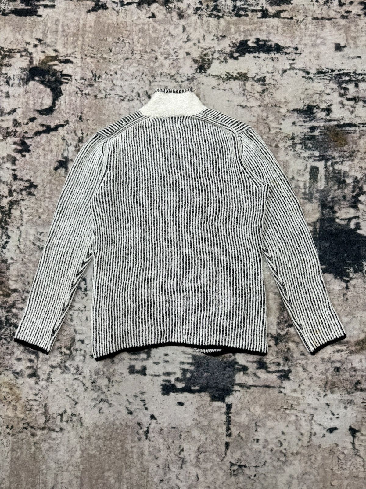BIGI × Japanese Brand Men’s Bigi Knit Stripe Cardigan Size US S / EU 44-46 / 1 - 11 Thumbnail