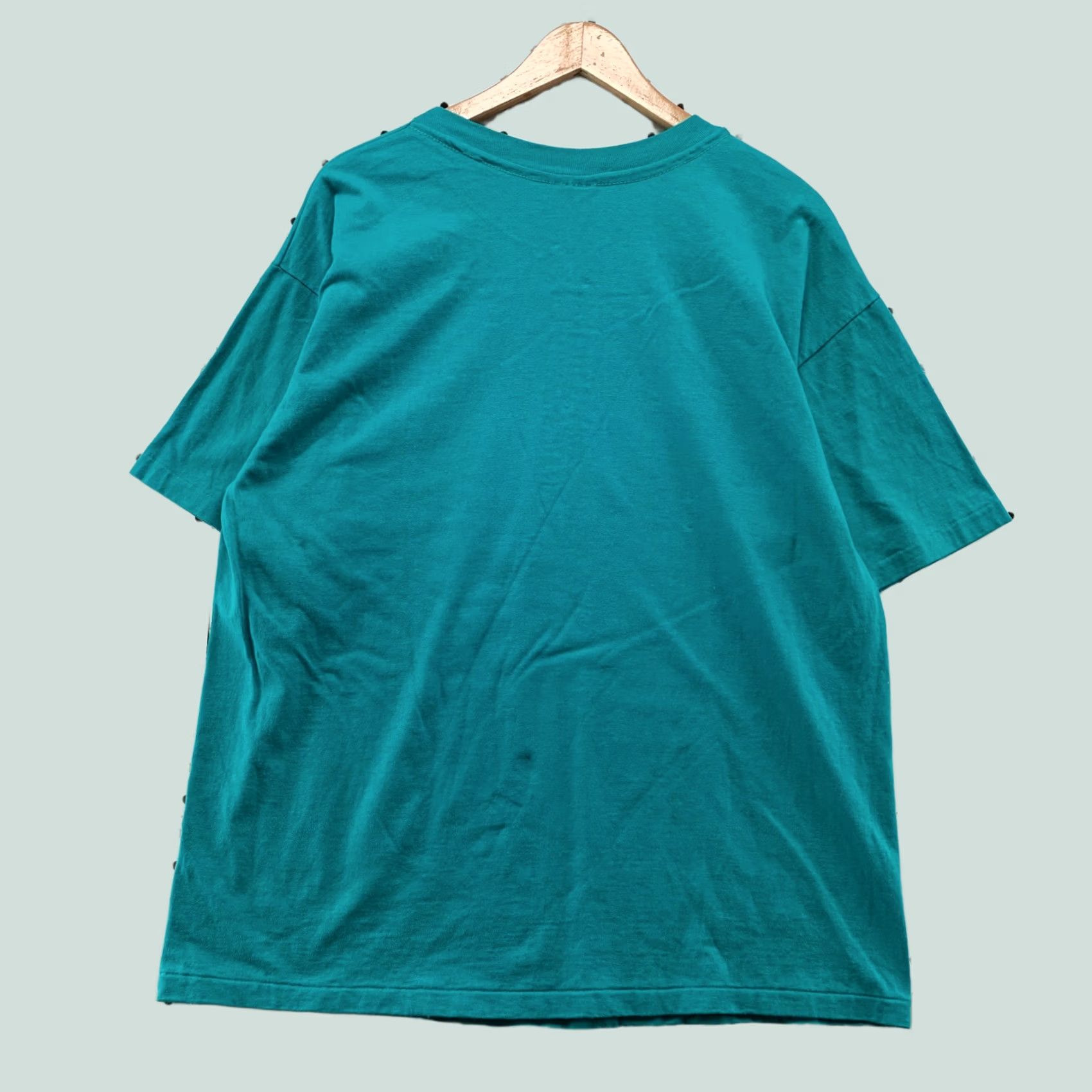 Hanes VINTAGE Hanes Shirt Womens L Green Teal USA Made Crew Neck Short Sleeve Pullover Size L / US 10 / IT 46 - 1 Thumbnail