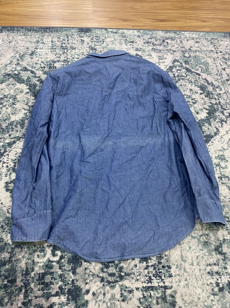 Balenciaga AW09 Balenciaga Paris Faded Hidden Pocket Denim Shirt Size US L / EU 52-54 / 3 - 14 Thumbnail