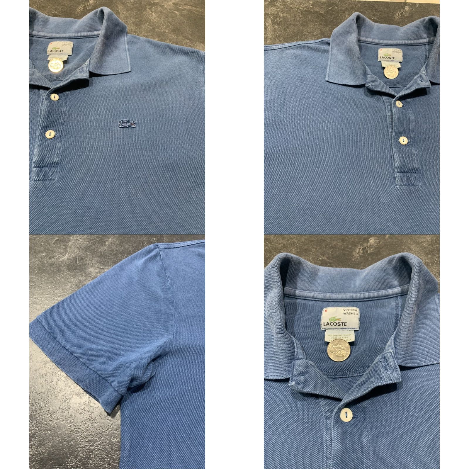 Lacoste VINTAGE Lacoste Polo Shirt Size L Slate Blue Sports Mens Size US L / EU 52-54 / 3 - 8 Thumbnail