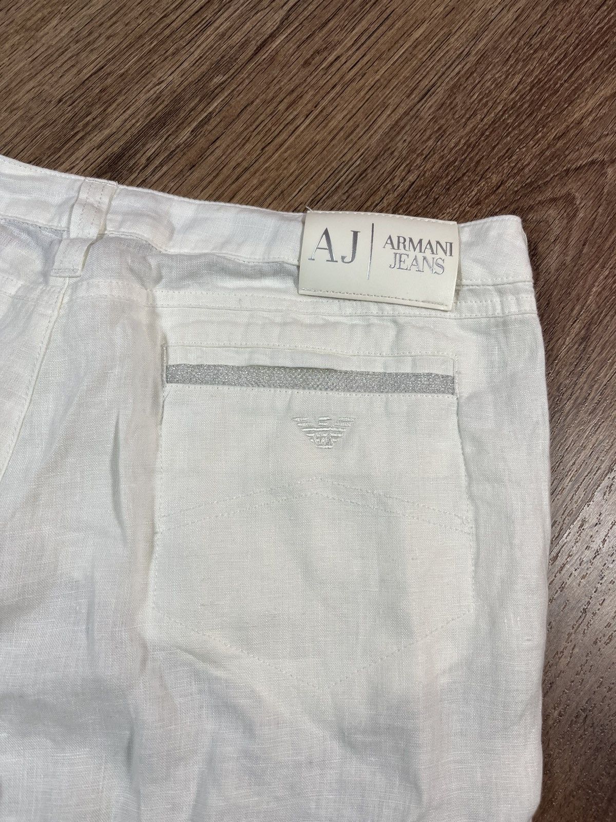 Armani Armani Flared Linen Vintage Pants Very Rare Size 30" / US 8 / IT 44 - 18 Thumbnail