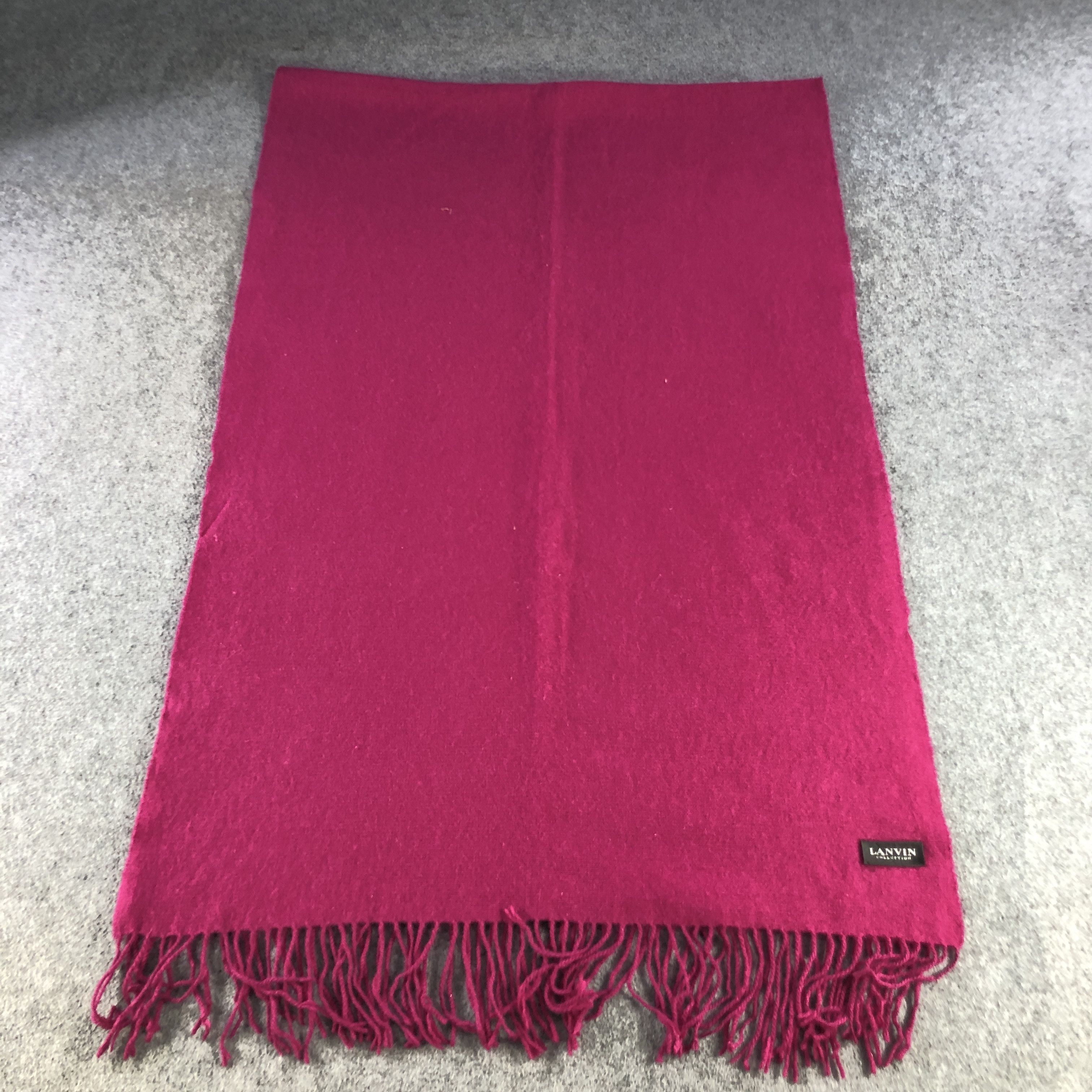 Lanvin Lanvin Vivid Colored Cashmere Scarf Muffler V2890 Size ONE SIZE - 2 Thumbnail