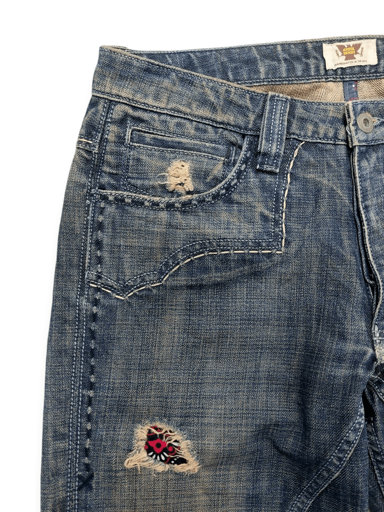 Antik Denim × If Six Was Nine Flared💥 Vintage Antik Denim Embroidered Denim Jeans Size US 31 - 10 Thumbnail