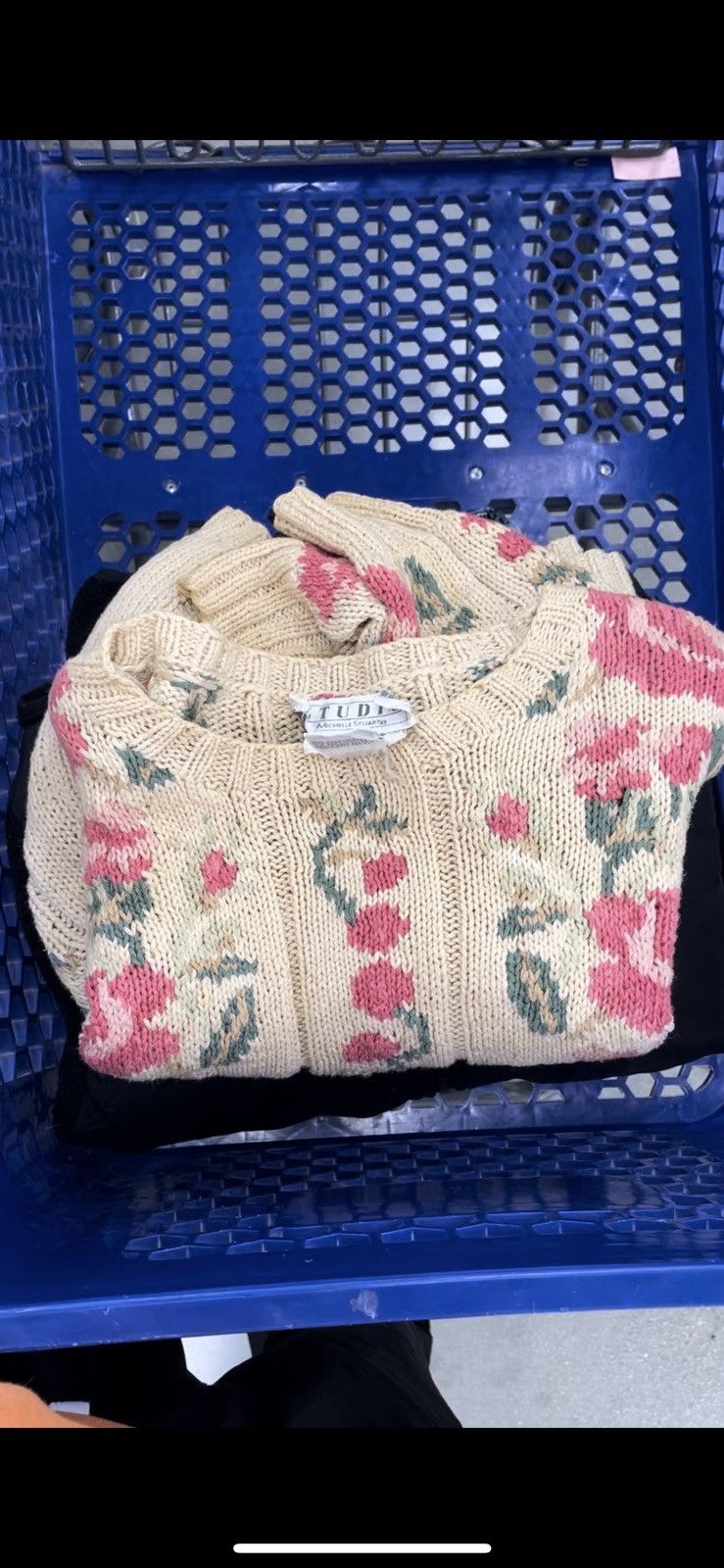 Vintage Vintage handknit sweater Size M / US 6-8 / IT 42-44 - 2 Thumbnail