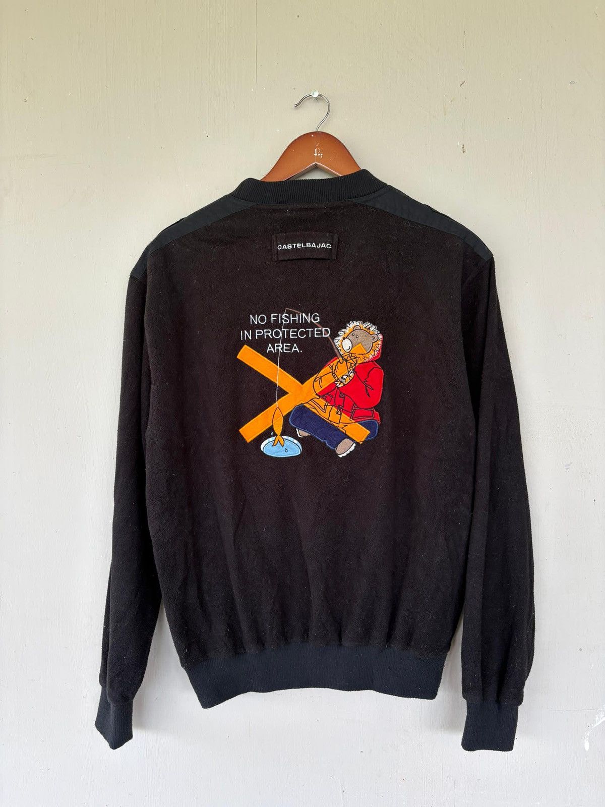 Jean Charles De Castelbajac VTG Castelbajac Sweatshirt Fleece No Fishing inProtectedArea Size US M / EU 48-50 / 2 - 5 Thumbnail