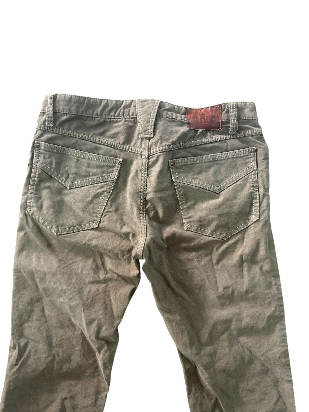 HOLLYWOOD RANCH MARKET Japan Brand HRM Distress Denim Blue-Blue Japan Design Size US 32 / EU 48 - 6 Thumbnail