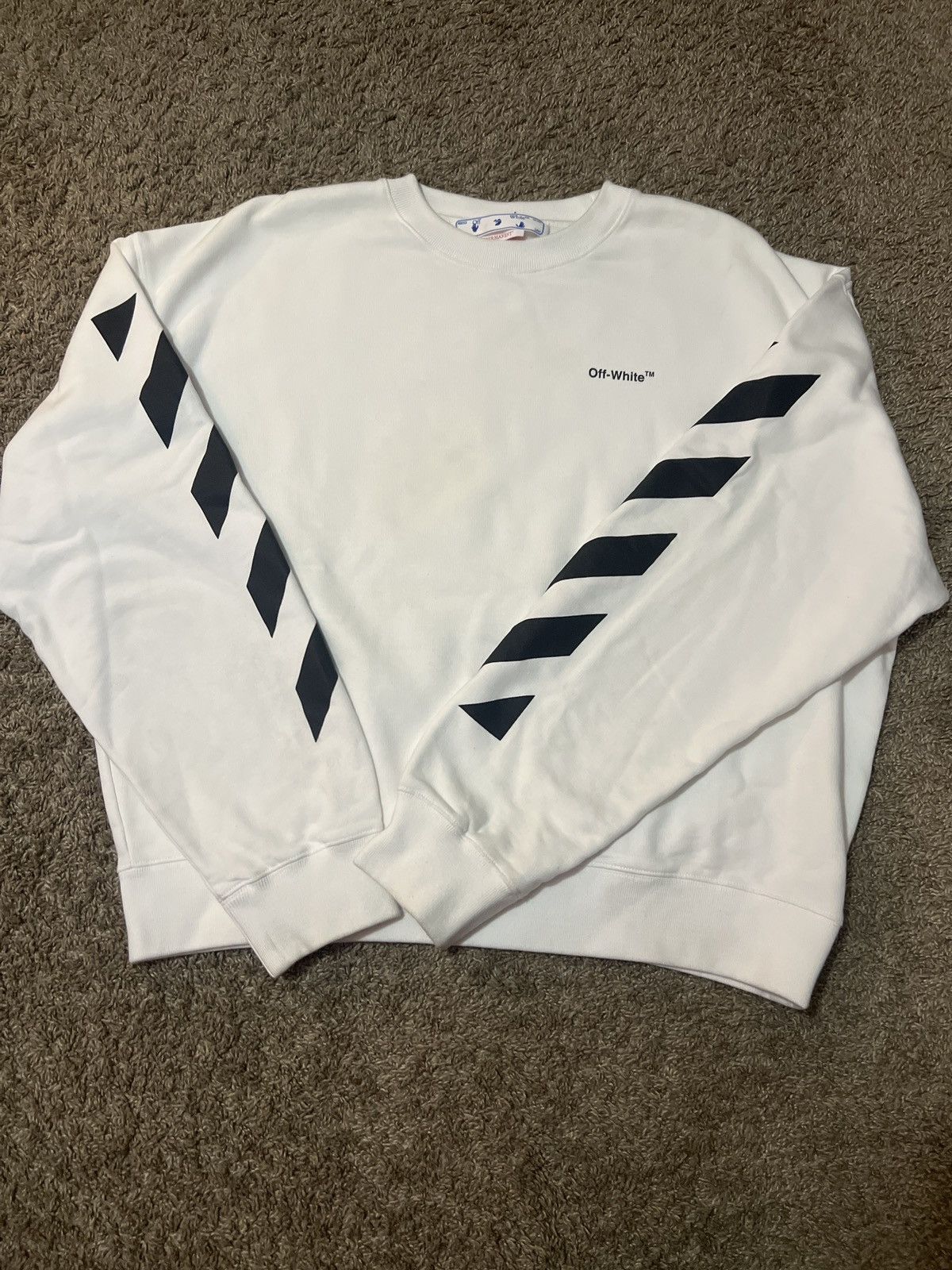 Off-White Off White Crewneck Size US L / EU 52-54 / 3 - 1 Thumbnail