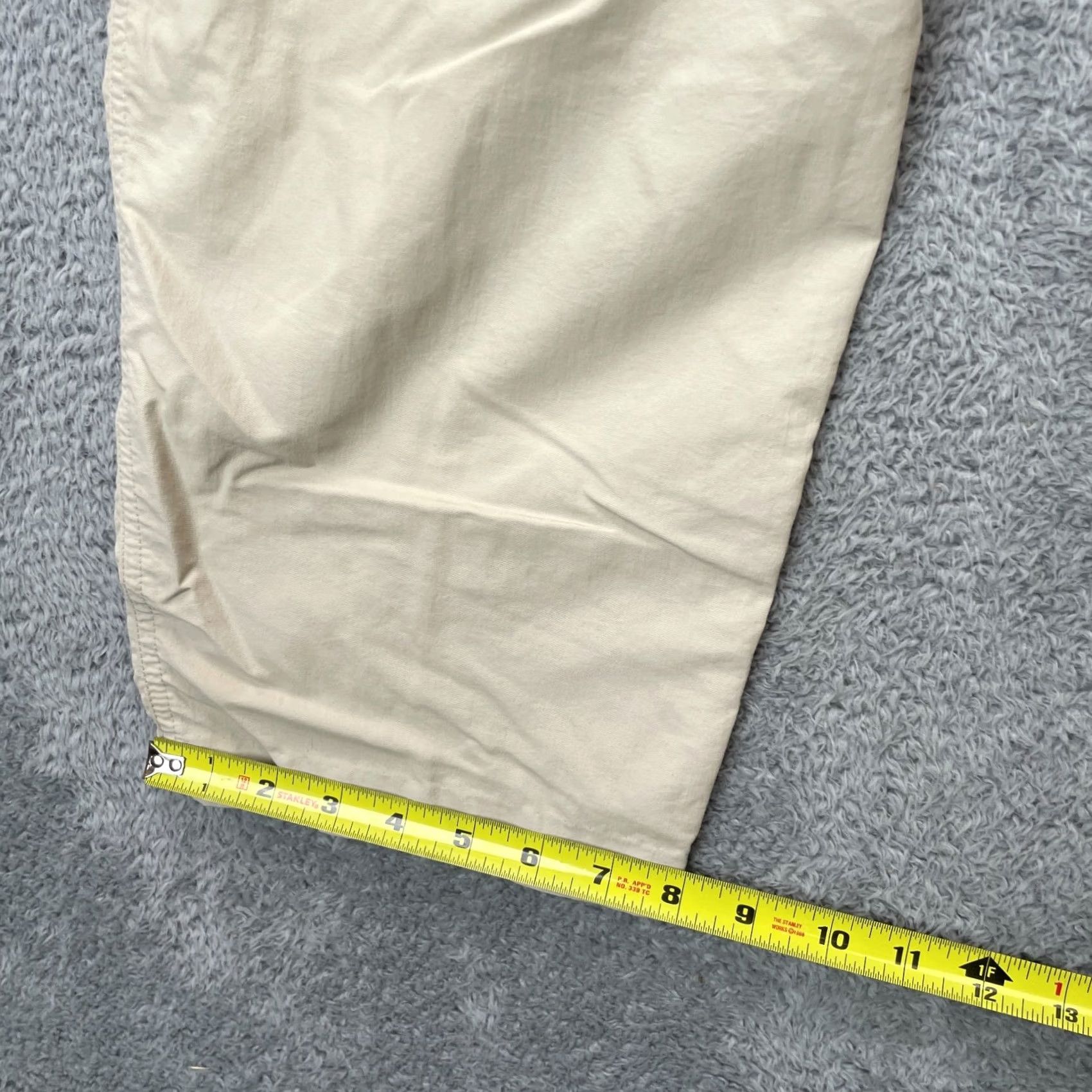 Royal Robbins Royal Robbins Pants Womens 14 Beige Cargo Pocket Pleated Logo Straight Leg Hiking Size 36" / US 14 / IT 50 - 7 Thumbnail