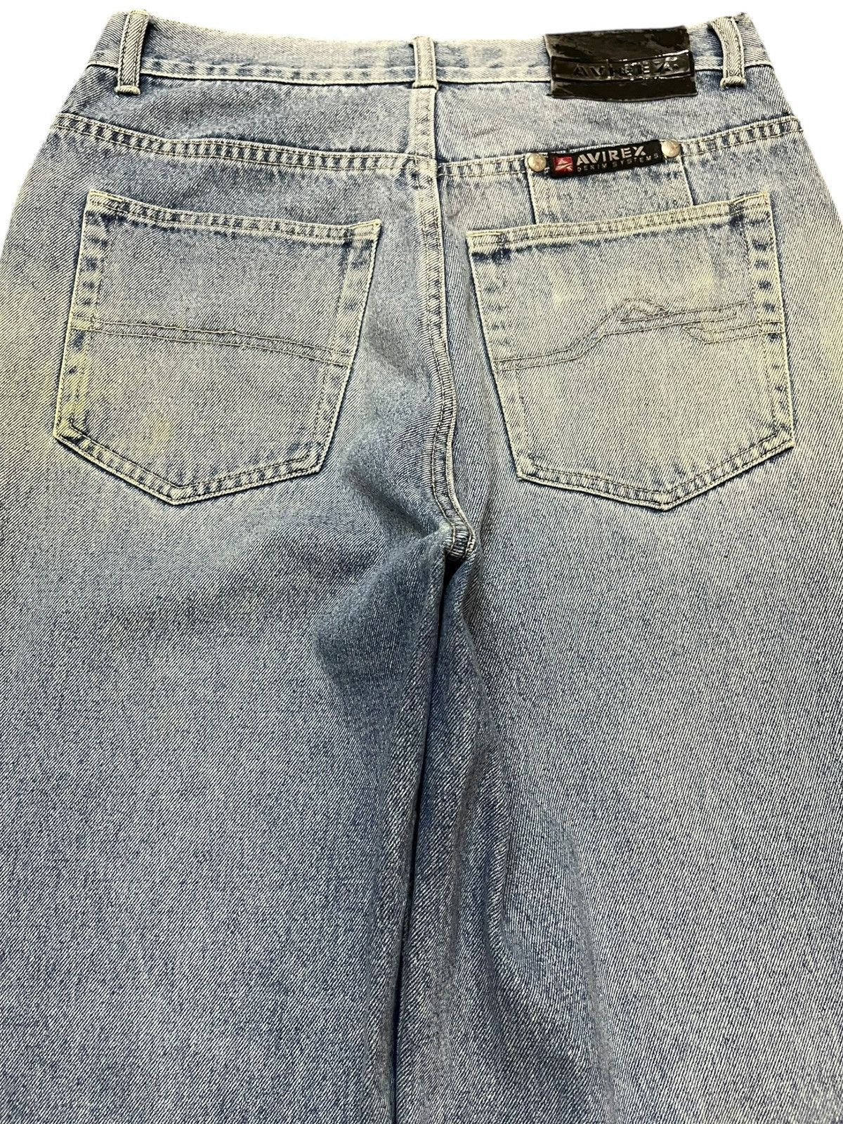 Avirex Vintage Avirex System Faded Wide Leg Denim Size US 30 / EU 46 - 7 Thumbnail