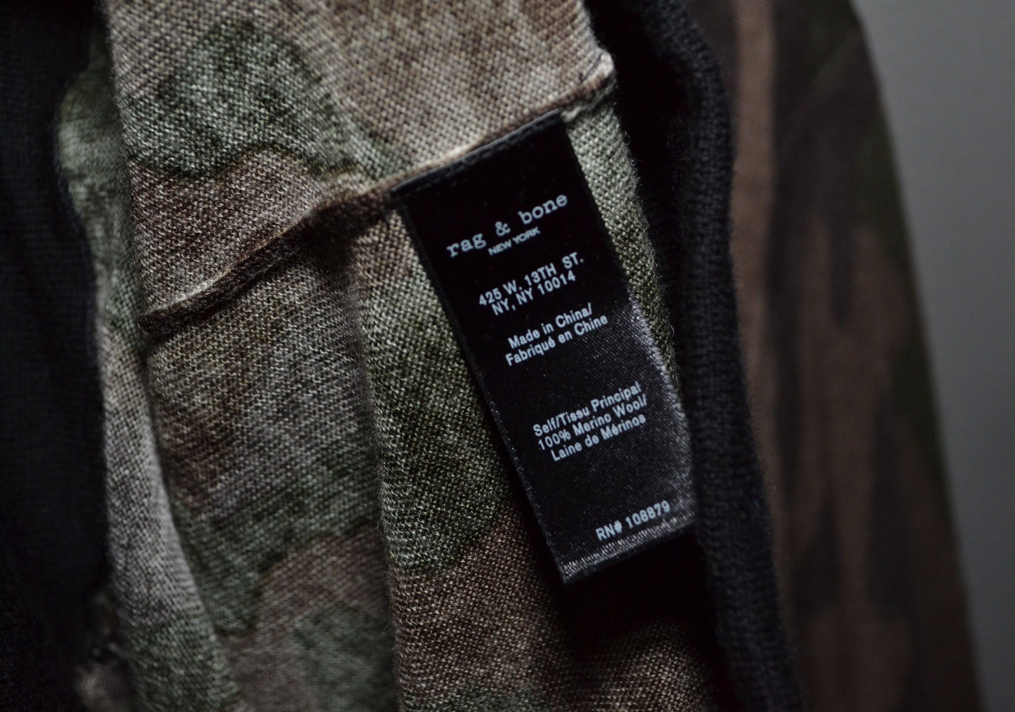 Rag & Bone Rag & Bone Thin Wool Camouflage Camo Sweater S Jumper Size US S / EU 44-46 / 1 - 5 Thumbnail