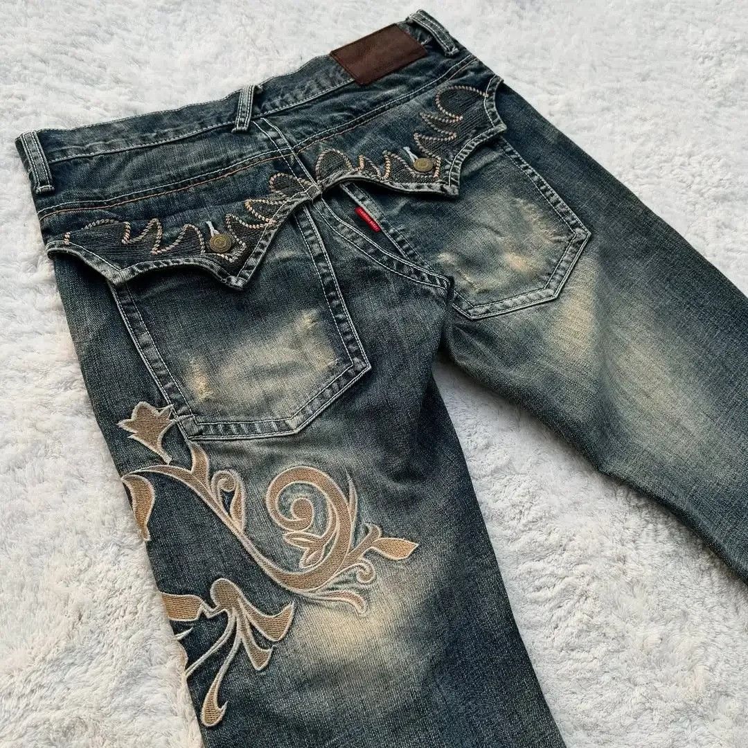 Jean Embroidery Vintage Flare Jeans Size US 32 / EU 48 - 3 Thumbnail