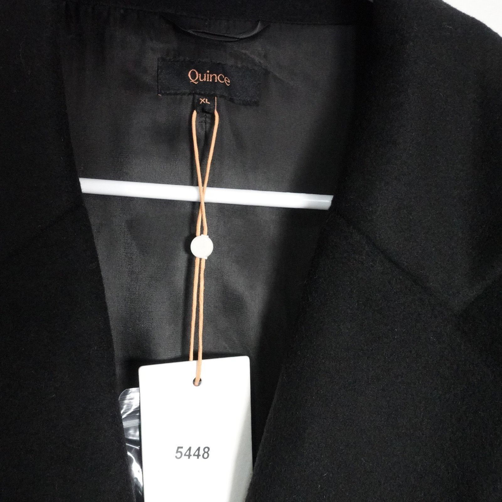 Quince Wuince Black Italian Classic Single Breasted Wool Coat XL Size XL / US 12-14 / IT 48-50 - 10 Thumbnail