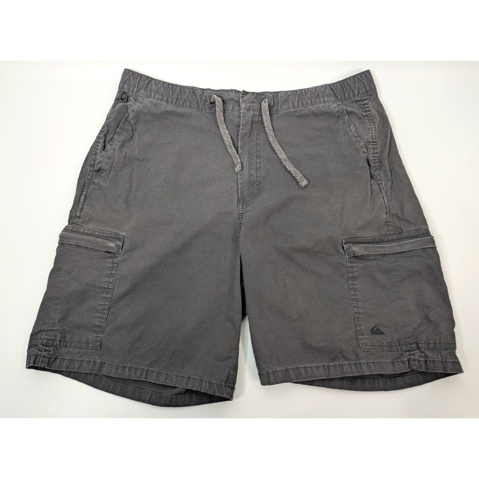 Quiksilver Quiksilver Shorts Mens Size Large Gray Drawstring Cargo Skater Outdoors Ripstop Size US 33 - 2 Thumbnail