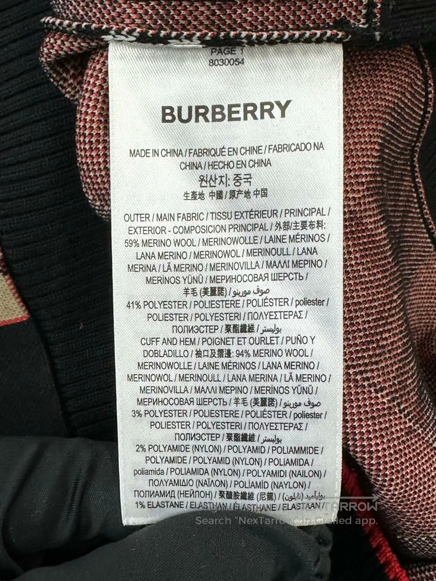 Burberry Burberry Black Checker Knit Wool Cardigan| Size US S / EU 44-46 / 1 - 4 Thumbnail