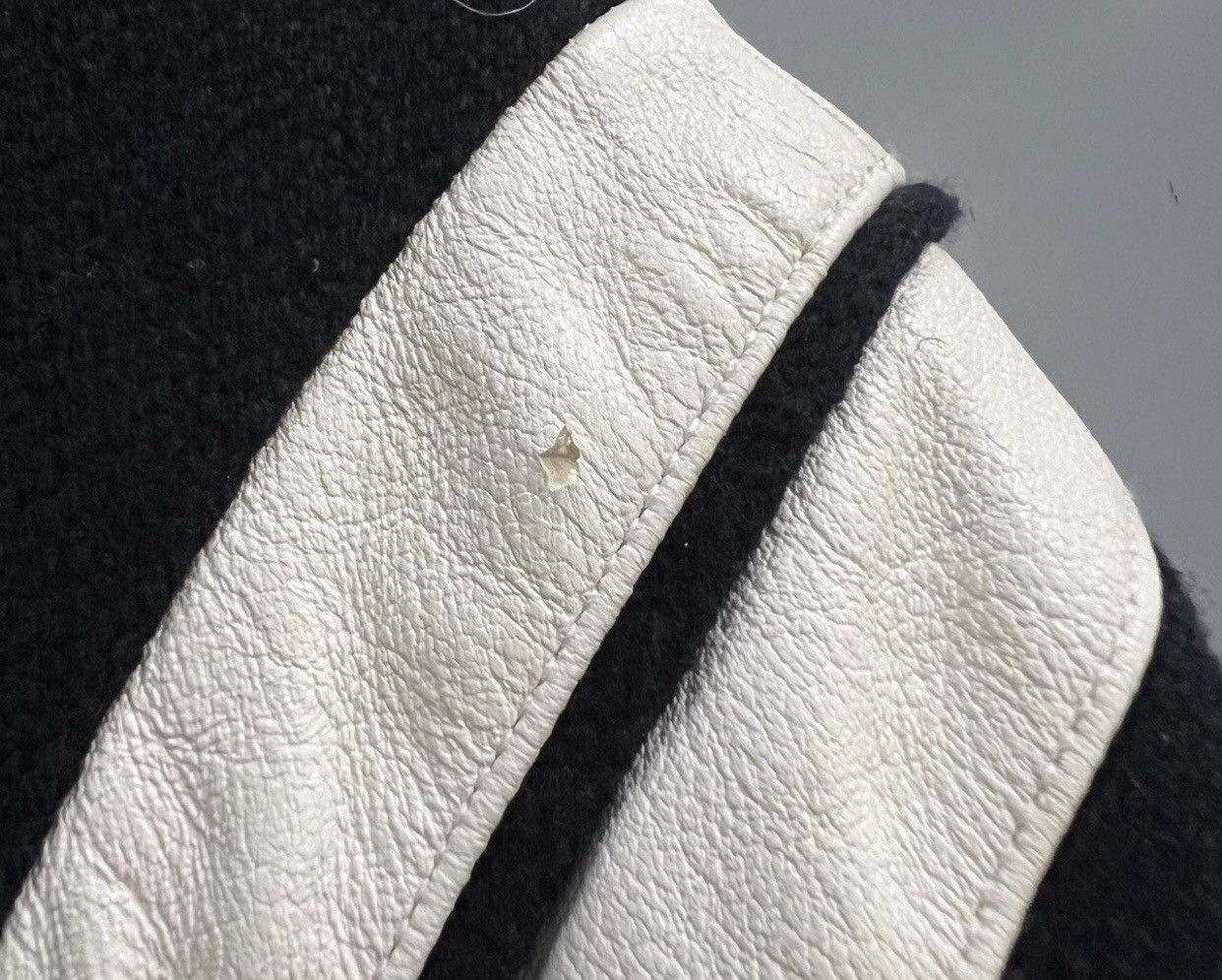 Saint Laurent Paris Saint Laurent SLP black and white patchwork baseball jacket Size US S / EU 44-46 / 1 - 6 Thumbnail