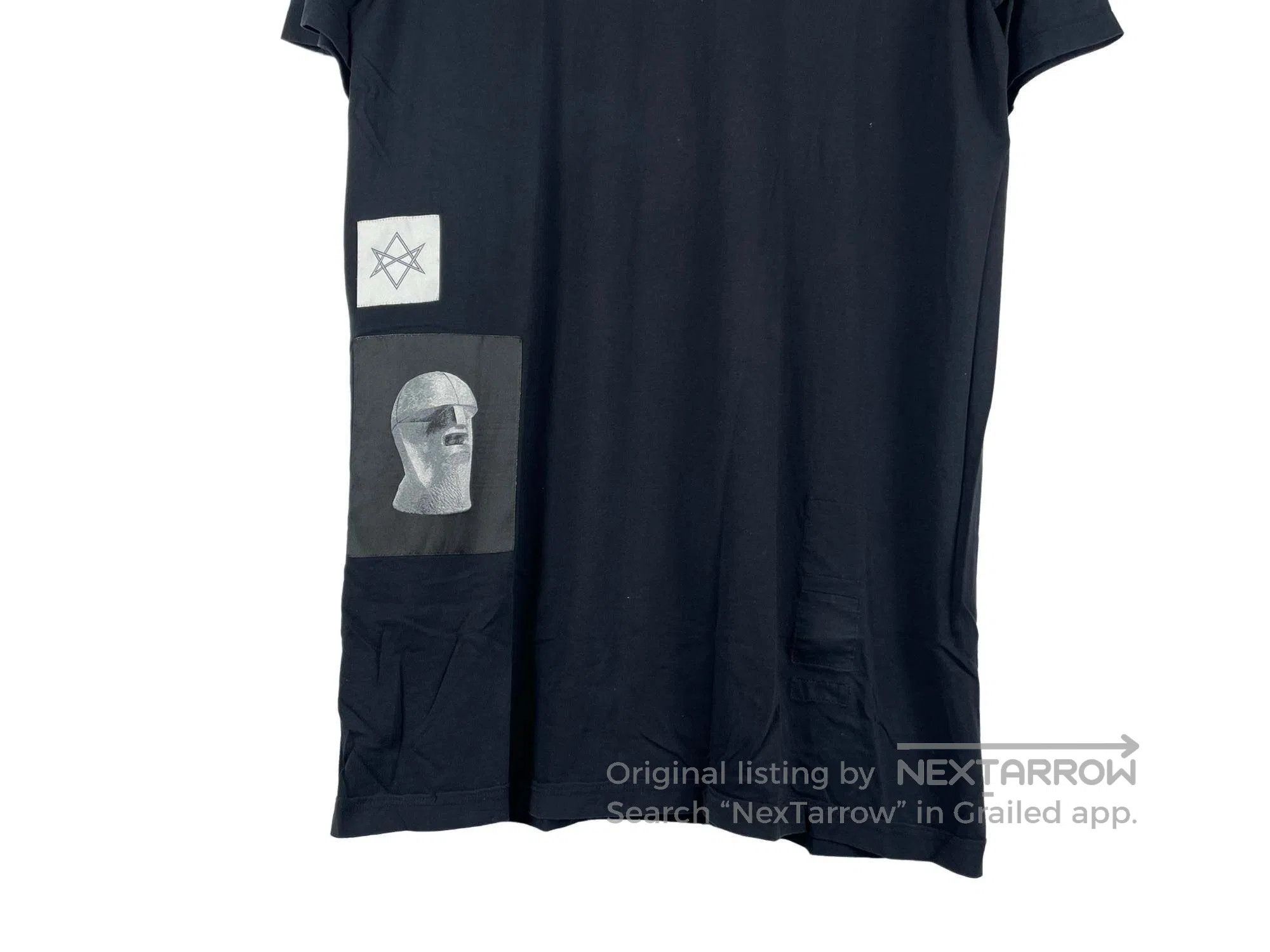 Rick Owens Rick Owens Loose-fitting short-sleeved shirt with patches Size US L / EU 52-54 / 3 - 4 Thumbnail