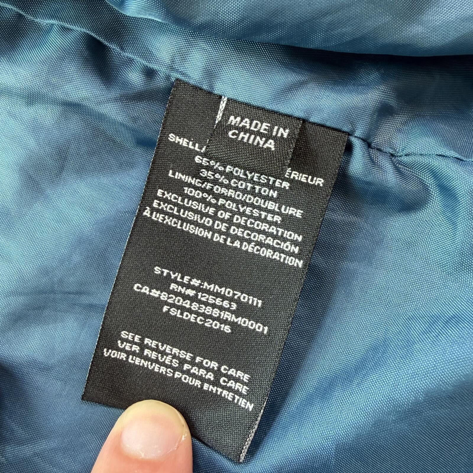 Members Only Members Only Blue Racer Bomber Jacket Mens S Lightweight Zip Size US S / EU 44-46 / 1 - 7 Thumbnail