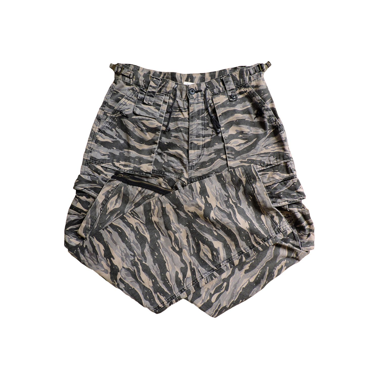 Japanese Brand MATHAWK UNION MADE TIGER STRIPES CARGO LONG PANTS Size US 32 / EU 48 - 3 Thumbnail