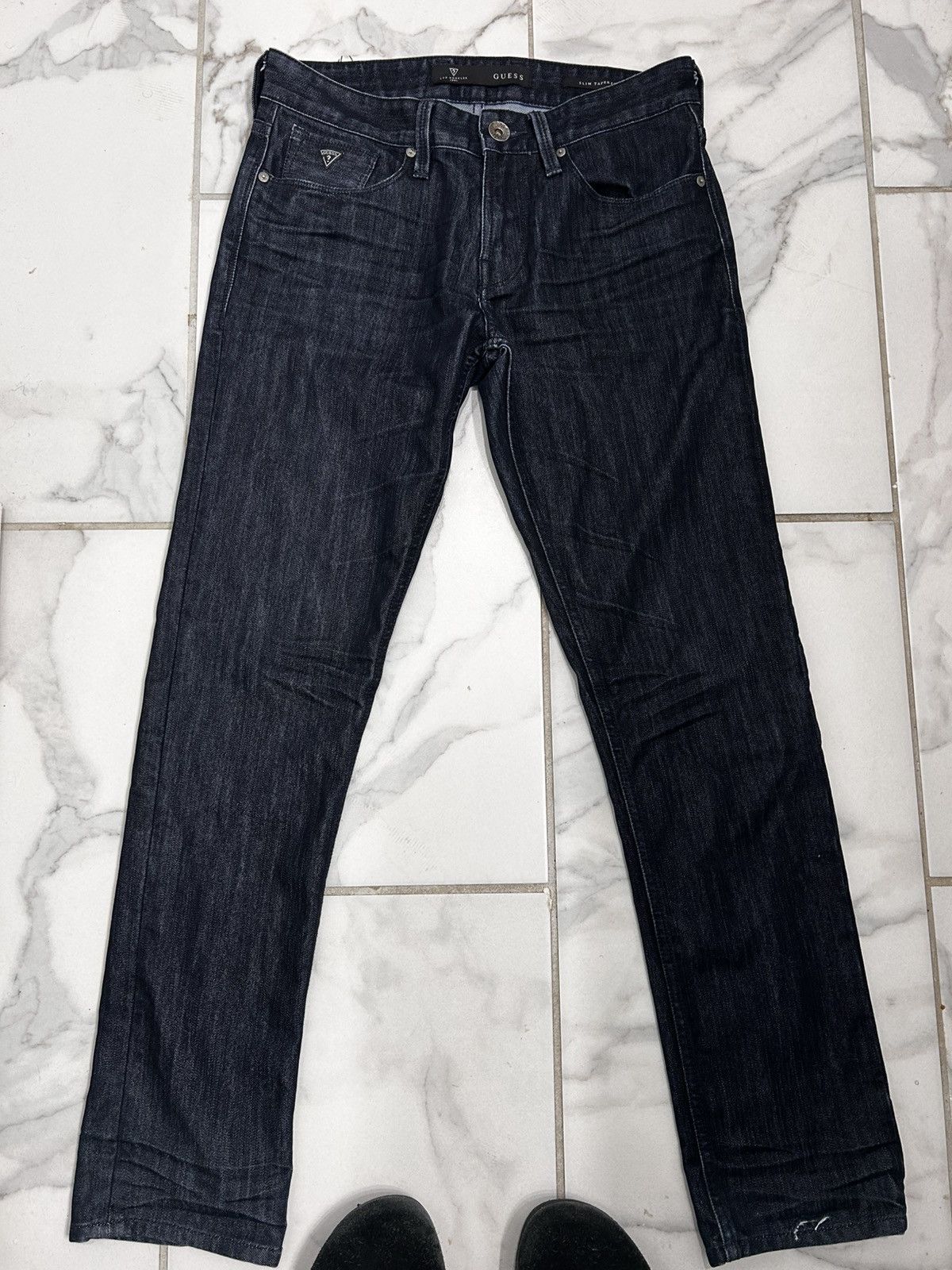 Guess × Levi's × Vintage Guess Slim Tapered Coated Denim Size US 29 - 1 Thumbnail