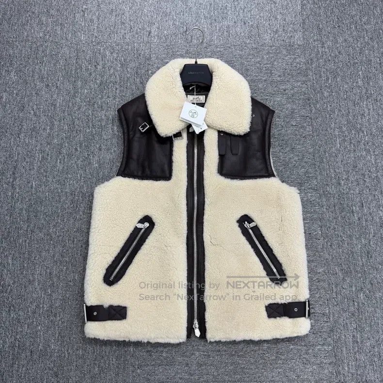 Hermes Hermes Sheepskin and Fur Vest Size US M / EU 48-50 / 2 - 2 Thumbnail