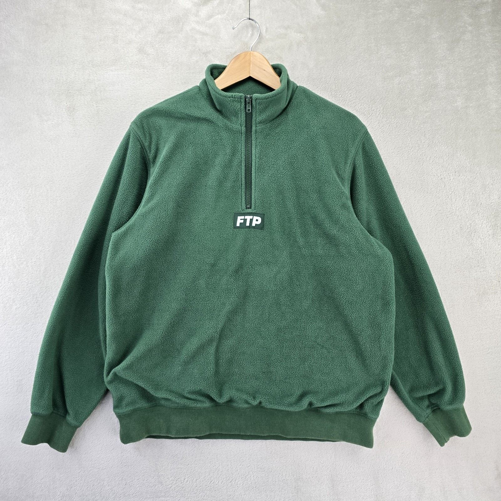 Other FTP Sherpa Half Zip Jacket FW18 Mens Medium Green Fleece Size US M / EU 48-50 / 2 - 2 Thumbnail