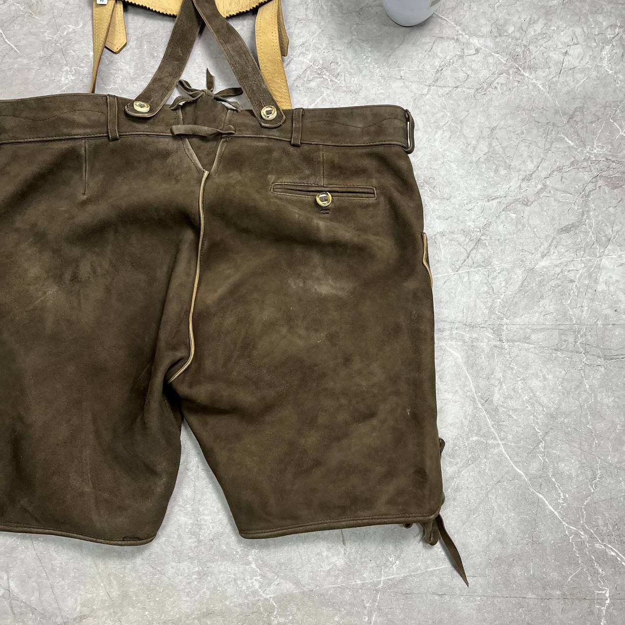 Japanese Brand Vintage Brown Cowboy's Shorts Octoberfest Bavarian Costume Size US 33 - 7 Thumbnail