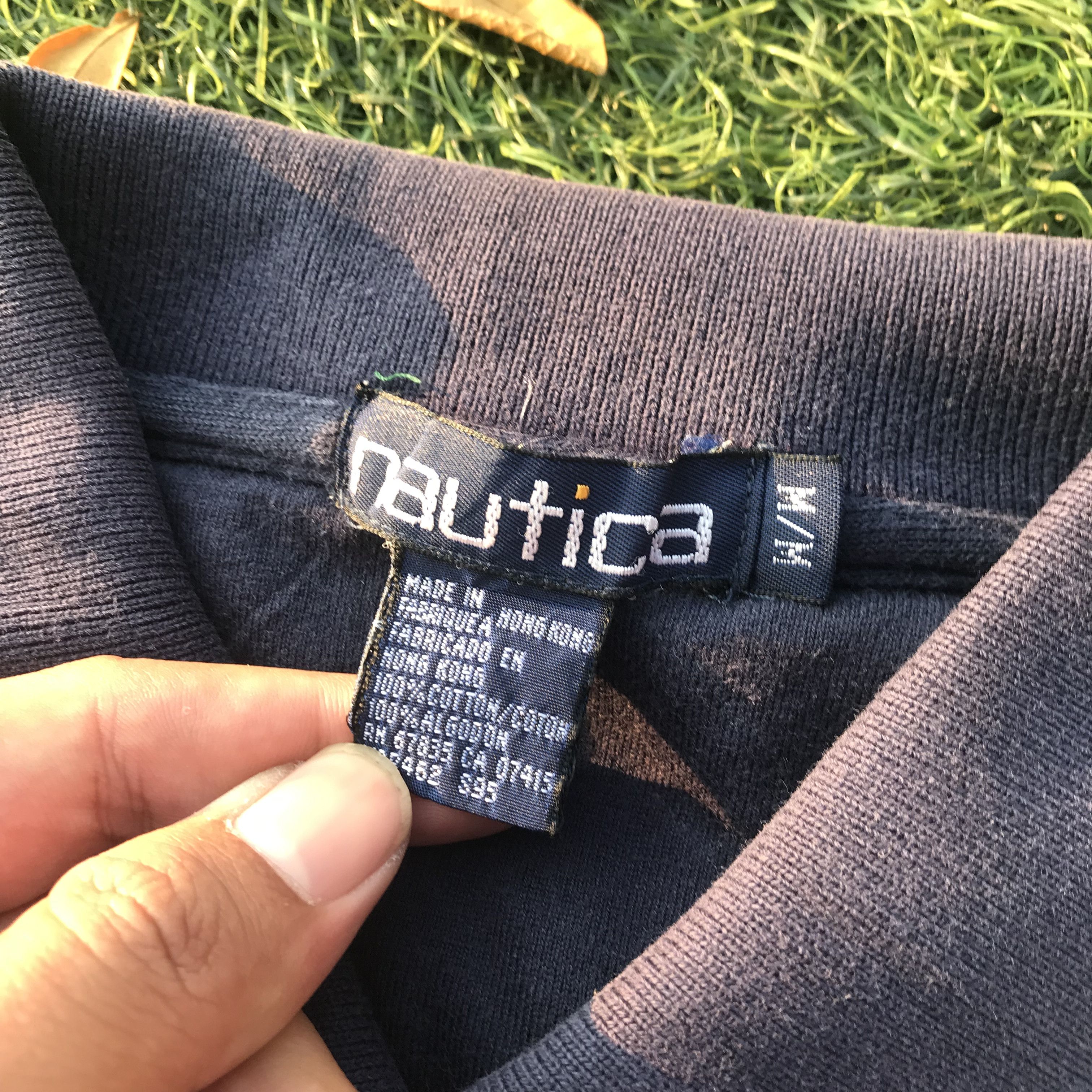 Nautica Vintage Nautica Green Plaid Tartan Polo Shirt Navy blue Size US M / EU 48-50 / 2 - 7 Thumbnail