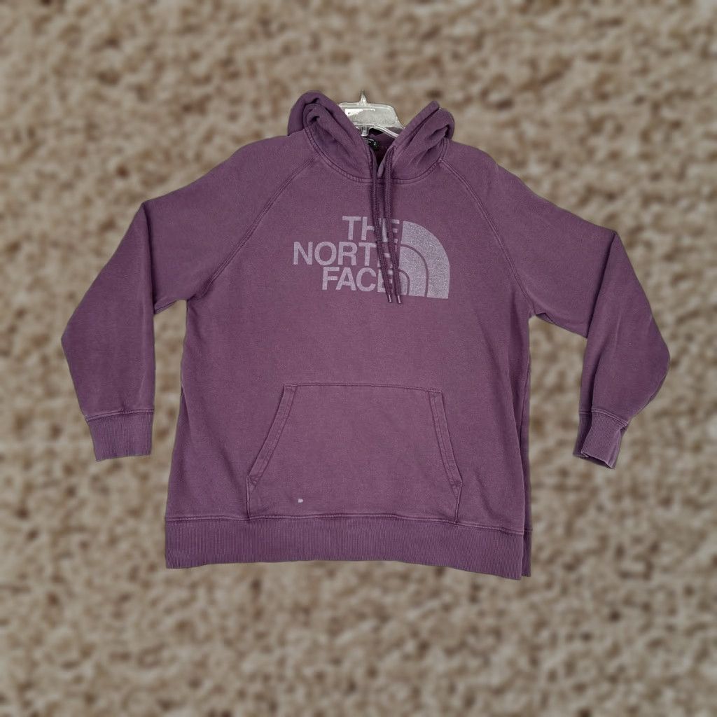 The North Face The North Face Hoodie Womens XL Purple Pullover Half Dome Logo Jersey Sweatshirt Size XL / US 12-14 / IT 48-50 - 1 Thumbnail