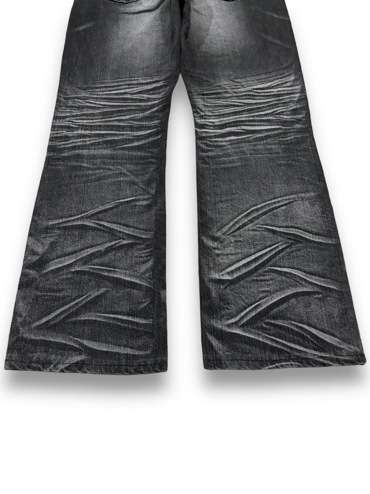 If Six Was Nine Vintage Japanese Brand Whiskers Faded Loose Distressed Jeans Size US 32 / EU 48 - 15 Thumbnail