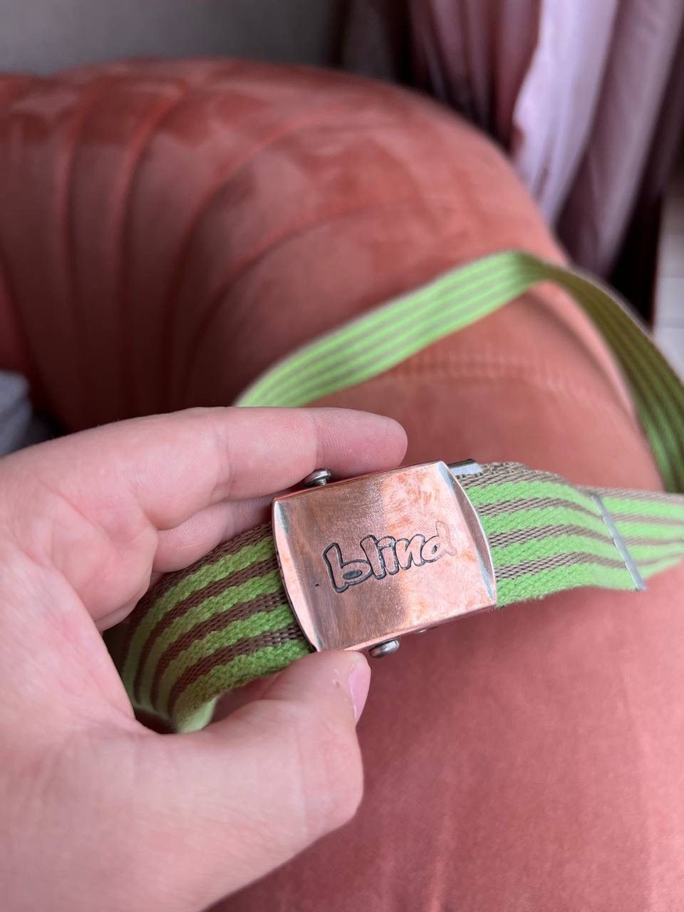 Blind Skateboards Blind Skateboards Vintage Belt Bronze brown logo y2k Size ONE SIZE - 5 Thumbnail