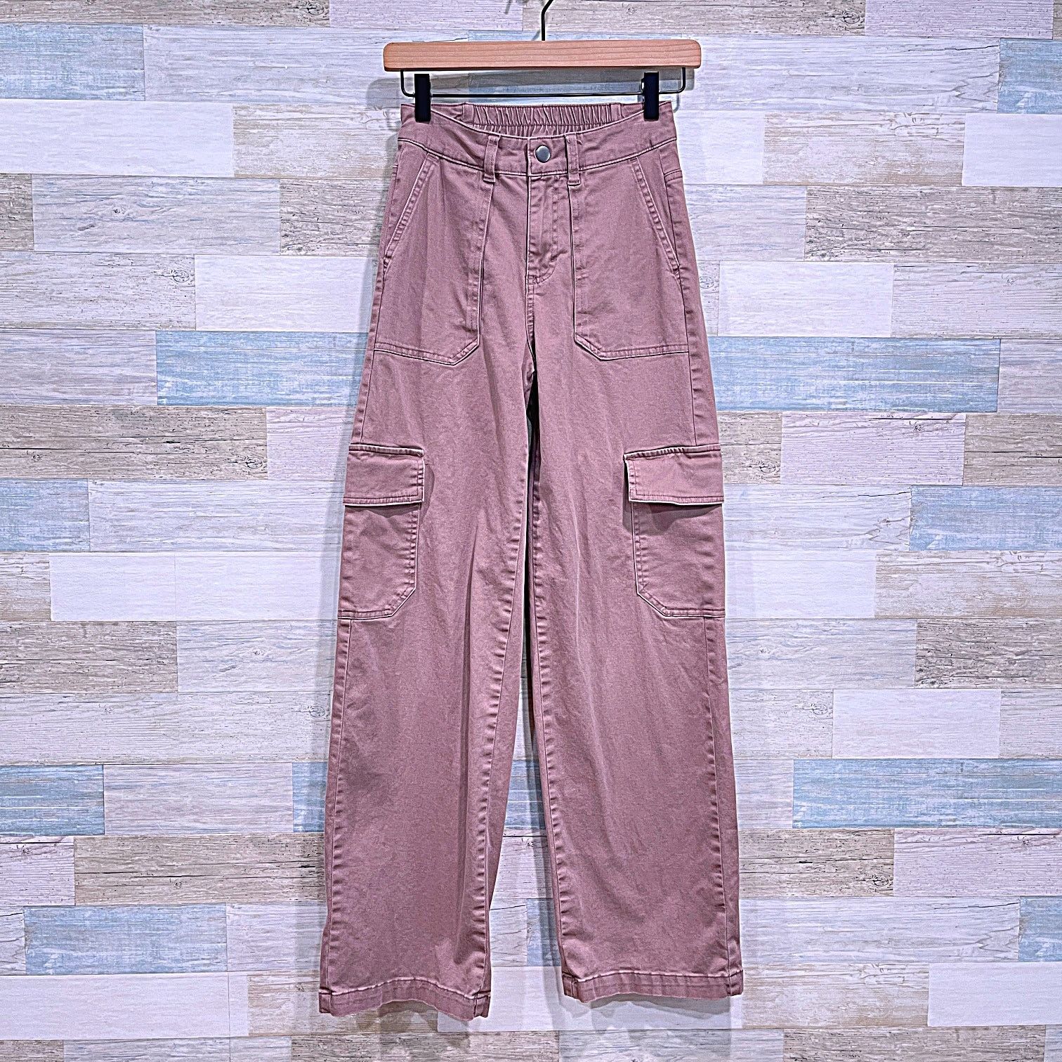 Target Basics WILD FABLE High Rise Straight Cargo Pants Brown Womens XXS Size 24" / US 00 / IT 34 - 1 Thumbnail